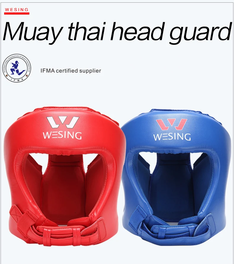 Wesing muaythai headguard Competition Headgear head protector IFMA approved 