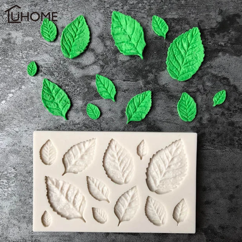 

1pc Leaf Silicone Mold Fondant Mold Bakeware Birthday Cake Cookie Decorating Tools Chocolate Mold Baking Mold