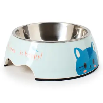 

Pet Food Bowl Stainless Steel Multi-purpose Cat Bowl Dog Food Bowl Pet Feeding Bowl with Anti-slip Base