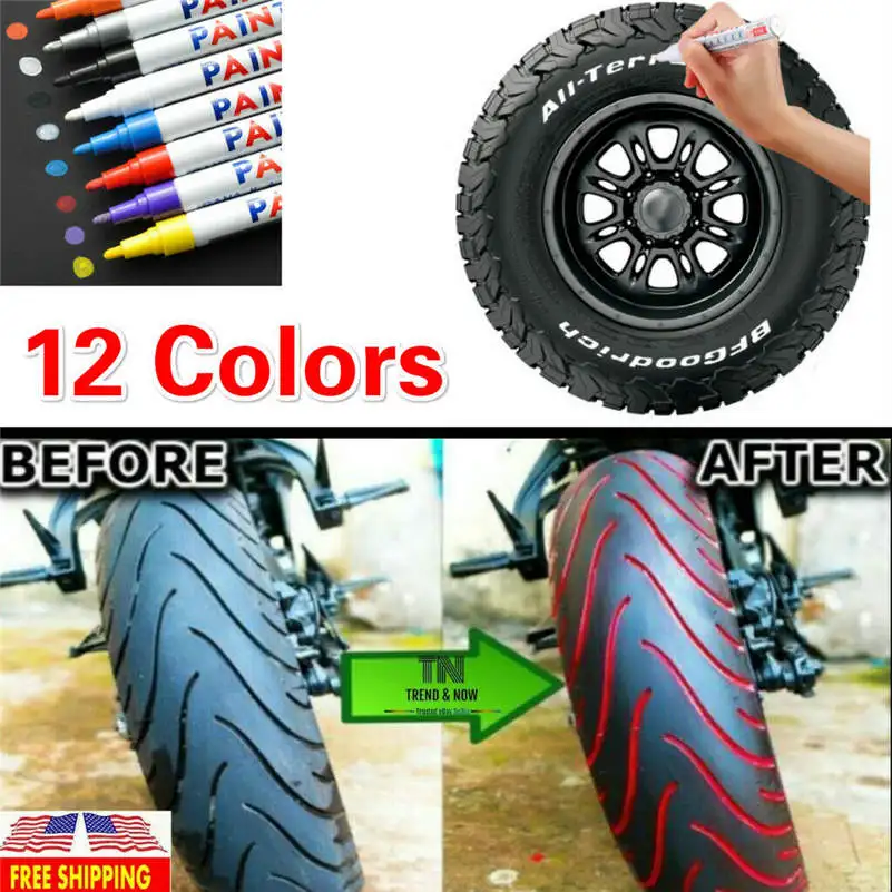

Waterproof, Non-Fading for One Year Tire Paint Pen