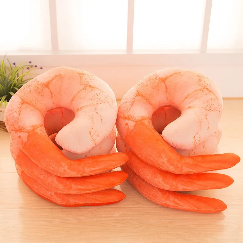 1Pc-4545Cm-Novelty-Simulational-Plush-Peeled-Shrimp-U-shaped-Neck-Pillow-Prawns-Meat-Cushion-Kids-Toys-Christmas-Gifts-TL0029 (1)