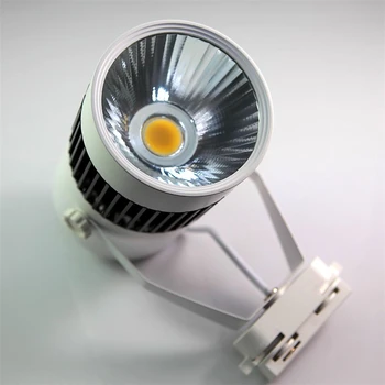 

LED COB Track Light 30W Indoor Lighting Rail Lights Spotlight Clothing Shoe Shop 110V 120V 220V 240V Warm Natural Cold white