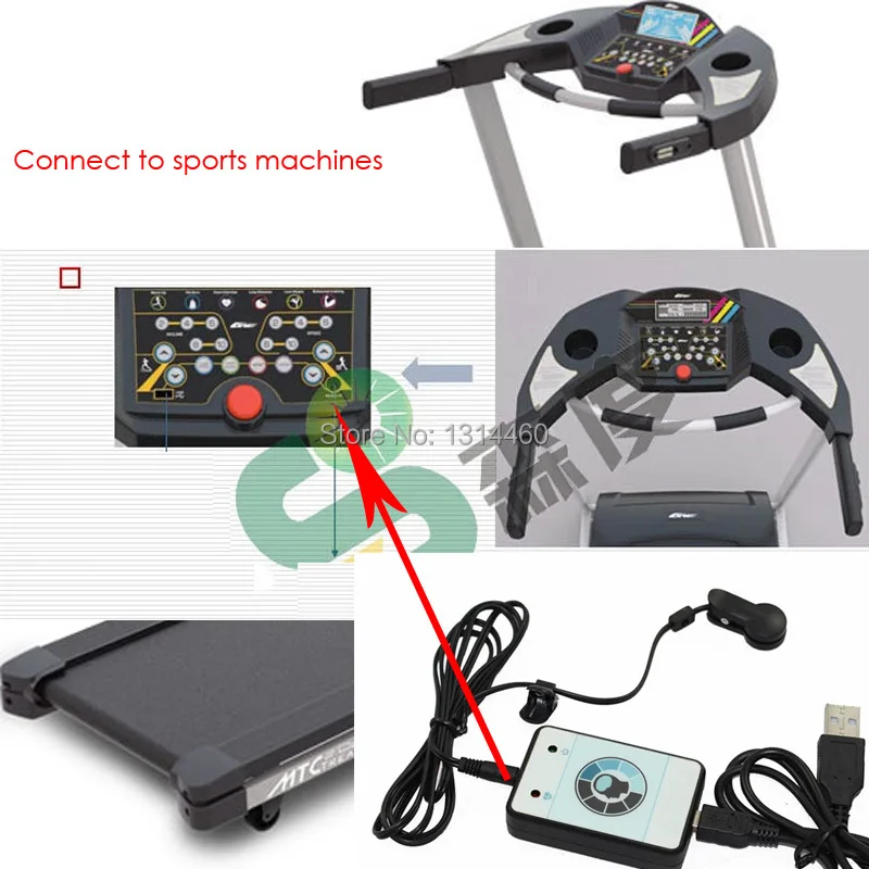 9 Sports Fitness Machines Accessories Ear Finger Clip Infrared Heart Rate Sensor USB Heart Rate Monitor with Compatible Software for Computer.jpg