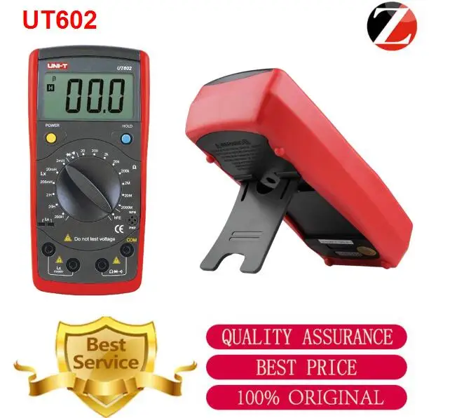 

UNI-T UT602 UT603 Digital Modern Professional Inductance Meters Testers LR LCD Meter Ohmmeter w/hFE Test & Data Hold On Sale