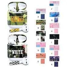 3в1 защита от пыли Защитная Наклейка чехол для наушников оболочка защита от пыли Чехол для зарядки для Airpods