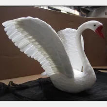 Перьевая имитирующая птица курица Фотография реквизит косплей Павлин Приморский дух индейка попугай Орел феникс птица Белый лебедь