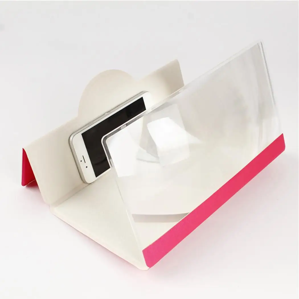 

3D Mobile Phone Screen Magnifier Amplifier Phone Desktop Stand Home, Office, etc 2-4 Times Holder