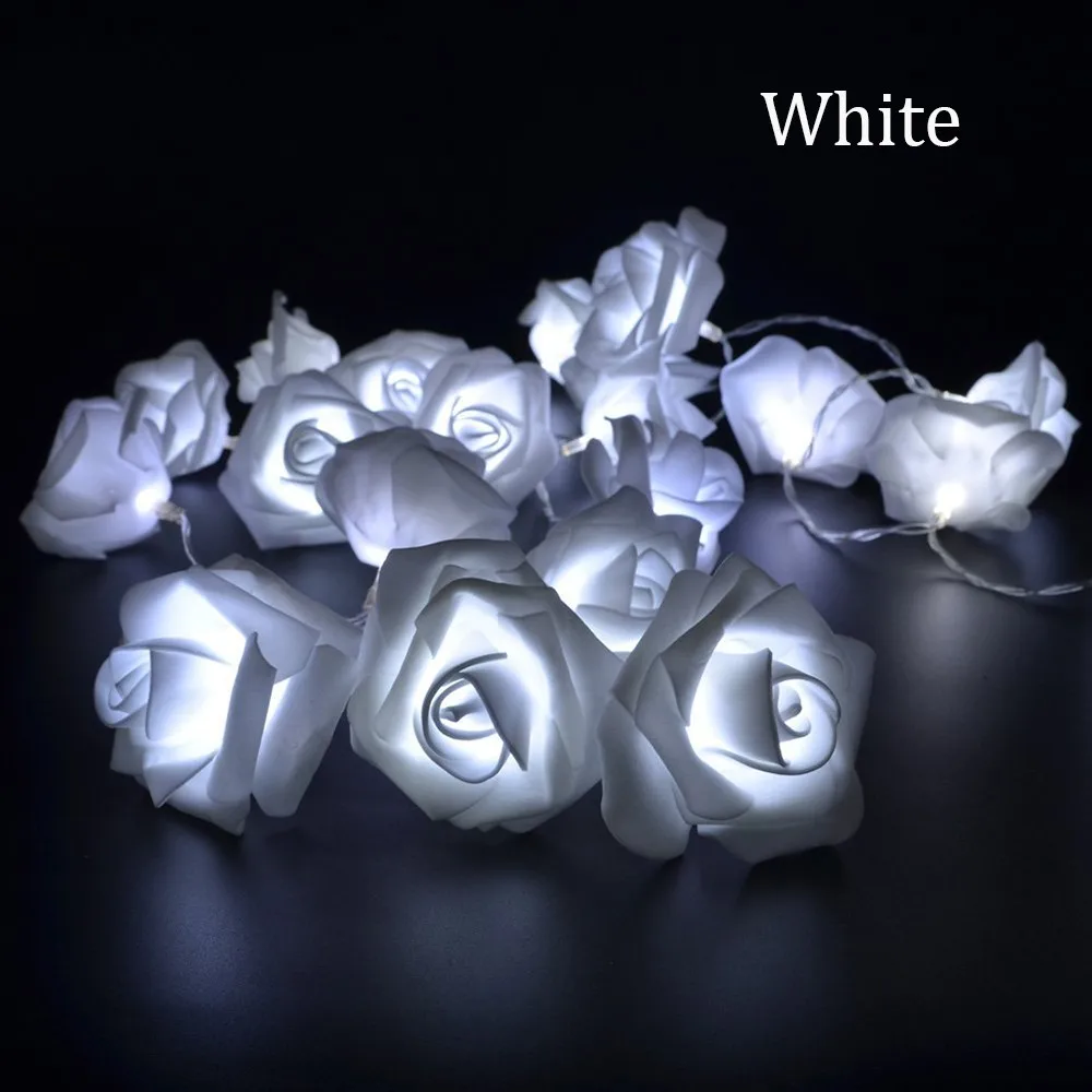 Coloridas do Feriado Festa de Casamento Decoração de Natal Decoração ao ar Livre do Diodo Emissor de Luz Rosa Bateria Led String Luzes 2m 20 Luz 10 Decoração de Natal decoração ao ar livre do diodo emissor de luz