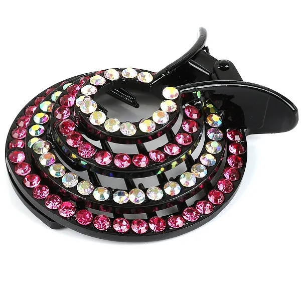 cute hair clips 1pc Korean Crystal Hair Claw For Women Ponytail Holder Ball Head Bun Maker Expanding Hair Clips Hairpins Hair Accessories 2021 headbands for women Hair Accessories