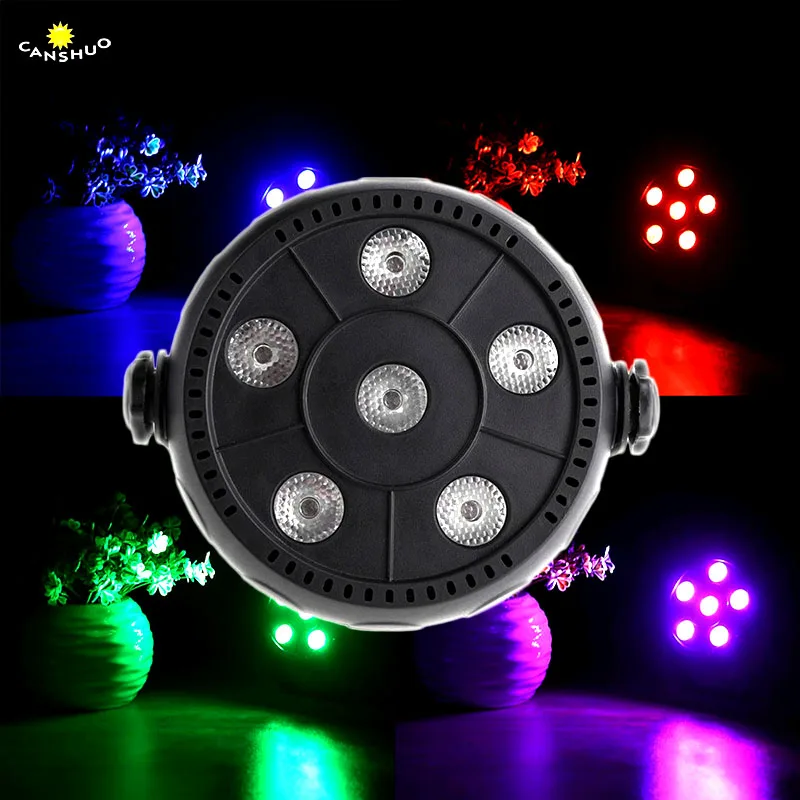 

Mini 9W Dj Laser Disco Ball Stage Light 6 Led RGB Wash Effect Portable Stage Par Light Auto Sound Activation Indoor Disco Lamp