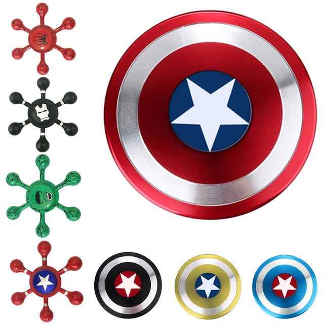 Avengers Rainbow brass Hand Spinner Fid Spinner Stress Cube Hand