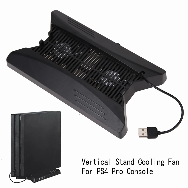 Vente Support Vertical Ventilateur avec 3 HUB USB pour Playstation PS4 Pro Console pour Playstation 4 Pro console ventilateur accessoire