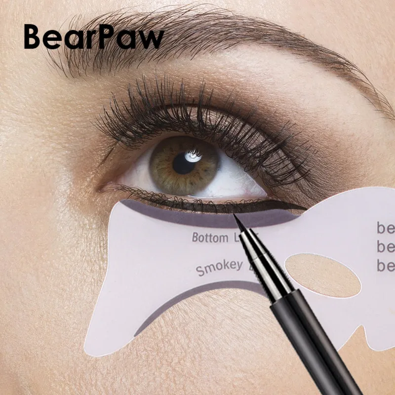 BearPaw 2 шт./компл. набор трафаретов для подводки глаз модель бровей направляющий
