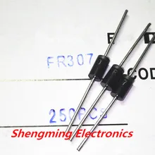100 шт. FR307 3A 1000 V модуль быстрого восстановления диода