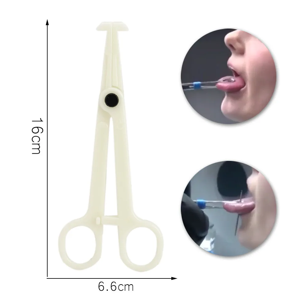 Plastic Body Piercing Tools Pliers Ear Lip Navel Nose Tongue Septum Forcep Clamp Plier Tool For Tattoo Body Jewelry