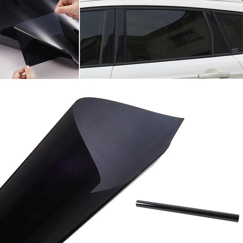 300x50 см Темно-Черная тонированная пленка для окна автомобиля стекло VLT 5% рулон 1 слой авто дом Коммерческая Солнечная защита
