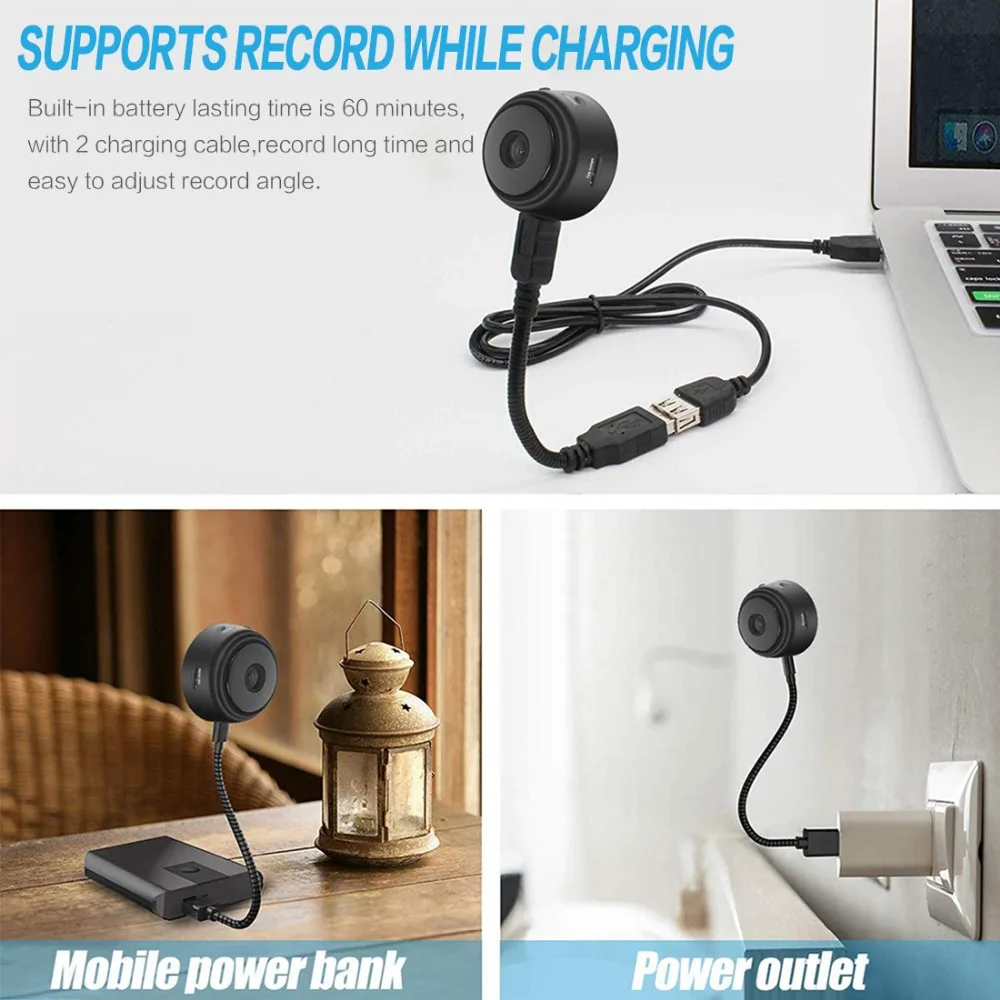 Мини Wi Fi камера 1080P HD с дистанционным воспроизведением видео маленькая микро