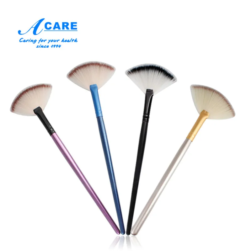 Highlighter Brush Professional Fan Shape Blush Powder Contour Brushes