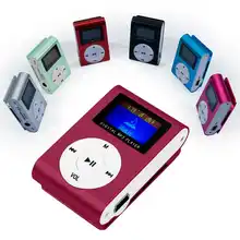OcioDual мини mp3-плеер Цветной Винный плеер клипса lcd алюминиевый до 32 ГБ Micro SD fm-радио металлический датчик для считывания металлического дисплея