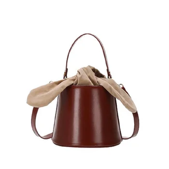 

Senior sense on the new bag female 2019 new tide simple foreign air shoulder bag Messenger female hand bucket bag