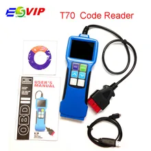Universal Fault Code Scanner OBDII EOBD+JOBD Software Upgradeable Vehicle Code Reader Auto Scan Tool T70 Free Shipping