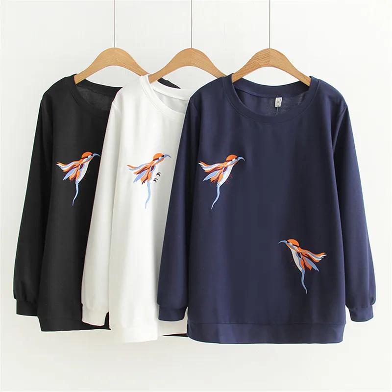 oversize Embroider Summer Women Thin Shirt Cotton Blouses oversized