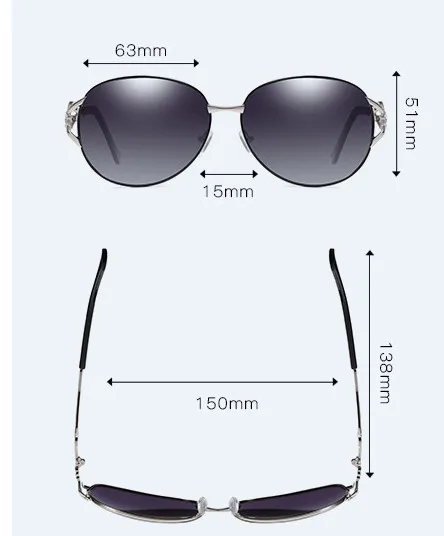 Поляризационные очки для близорукости по рецепту, женские очки с бабочкой, очки для близоруких, очки с бриллиантами, женские солнцезащитные очки FML