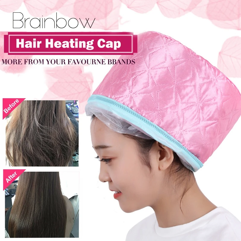 

Brainbow Hair Mask Baking Oil Cap Thermal Treatment Heating Cap Temperature Control Protection Electric Hair Steamer Mask Cap