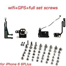 HOUSTMUST 2 компл./лот для iPhone 6 6 Plus WiFi антенна сигнала гибкий с gps крышкой ленты запасные части+ полный набор винтов