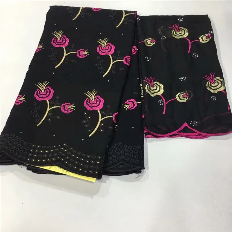 

LC!african bazin riche getzner 5 yards and tulle lace 2 yards green/blue/black/african fabric high quality with beads ! L110523