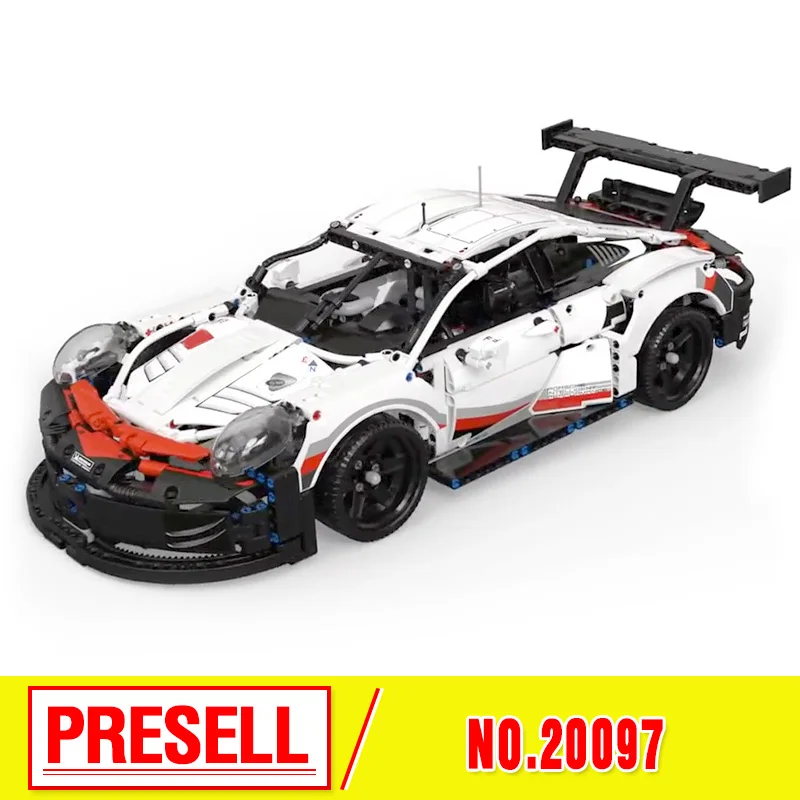

DHL Technic Series The 42096 White Super Racing Car Set Building Blocks Bricks Car Model Kids Toys Christmas Gifts