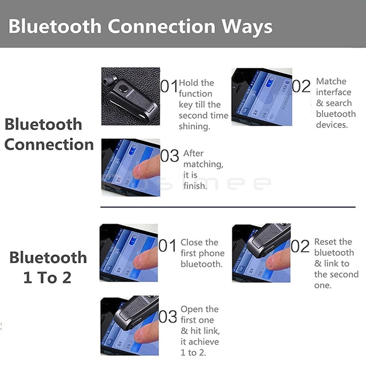 FineBlue F920 беспроводные Bluetooth наушники-вкладыши Наушники звонки напоминают вибрацию износа клип гарнитура 10 шт./партия