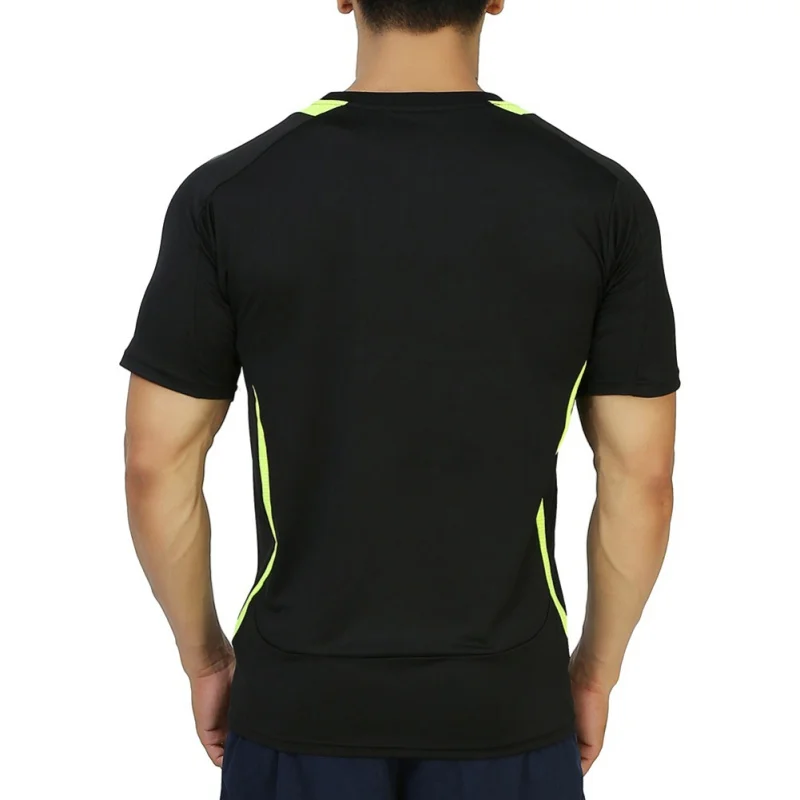 Для мужчин спортивный профессиональные кроссовки футболка быстросохнущая короткий рукав тренировки по футболу баскетболу Футболка мужская спортивная одежда
