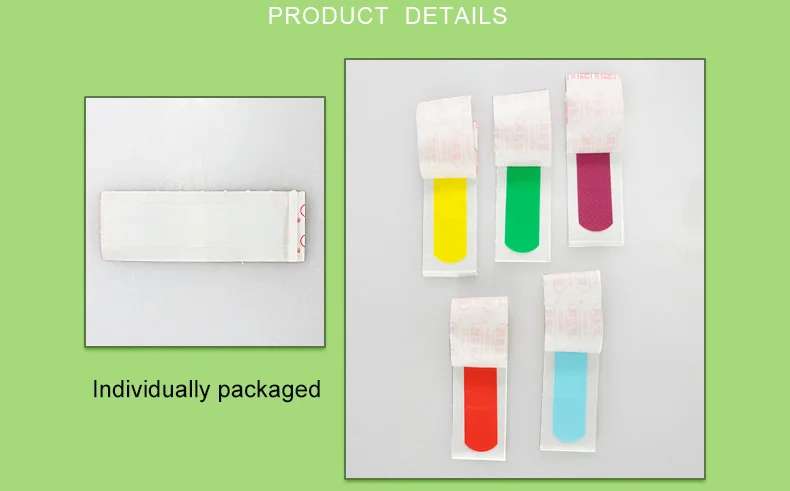 50Pcsbox Colorful Band-aids 76x19mm Adhesive Bandages First aid kit Survival Household supplies Waterproof Disposable Band aiD (8)