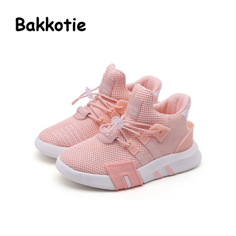 

Bakkotie 2018 Spring Fashion Baby Boy Mesh Shoes Children Casual Sneakers Kid Black Sport Shoes Girl Slip-On Shoes Trainer