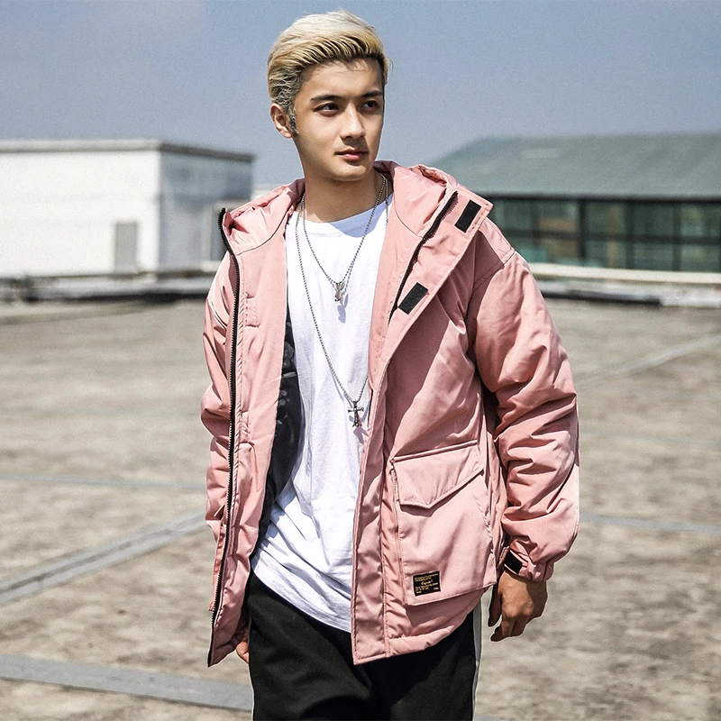 Men Winter Padded Jackets Warm Winter Coats Men Clothes Thick Warm Zipper Jacket  Black Large Size Hooded  Coat  2019 Sale  (6)