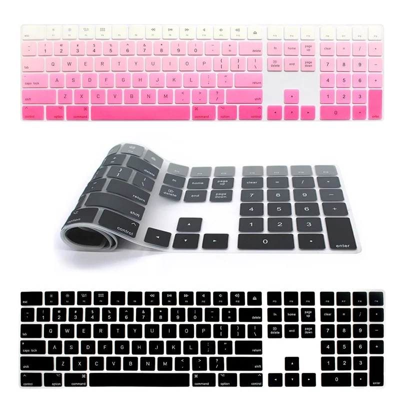 

2017 NEW Magic Keyboard with Numeric Keypad MQ052LL/A A1843 Soft Silicone Skin Keyboard Cover For Apple Magic Keyboard