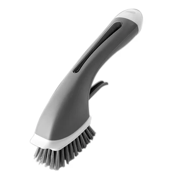 

Kitchen Dish Brush Kitchen Aid Long Handle Automatic Soap Dispensing Dish Brush Cleaning Brush with Replacement Head Grill Bo