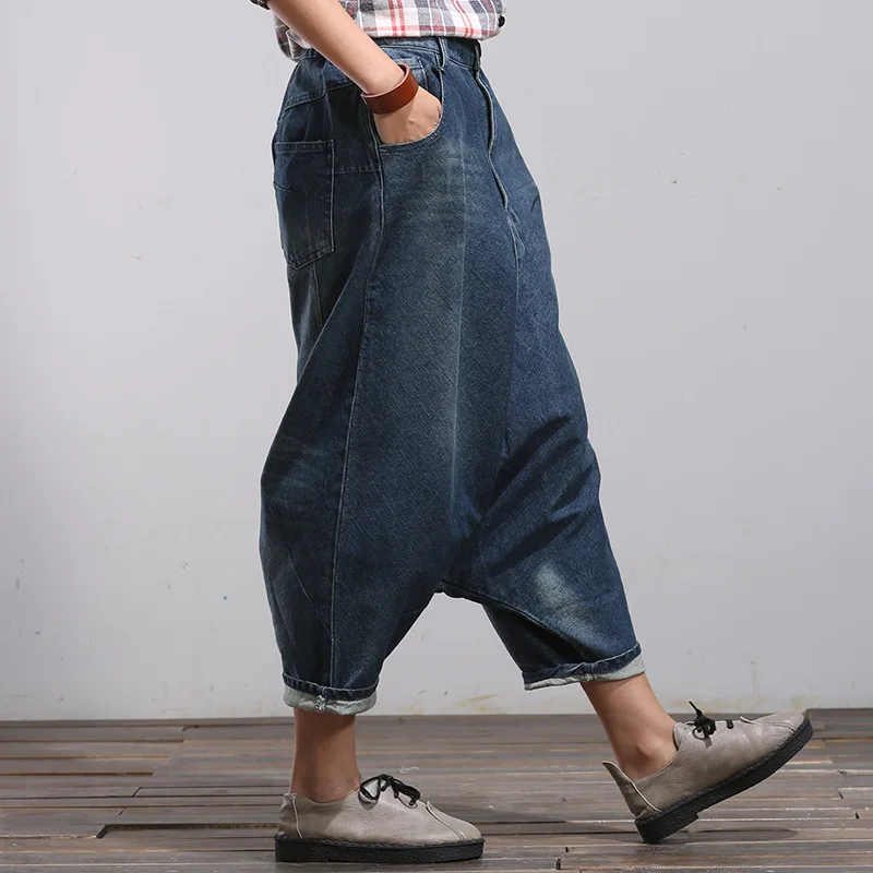 SuperAen Для женщин джинсы Дикая мода Повседневное Весна Твердые Цвет молния шаровары женские джинсы корейского стиля Для женщин