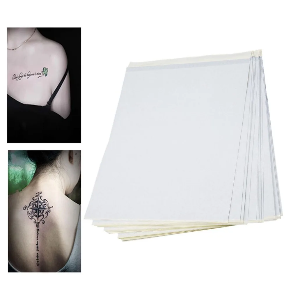 

25/20 Sheets 4 Layers Tattoo Thermal Carbon Stencil Transfer Paper Tattoo Stencil Copy Tracing Paper Accessory
