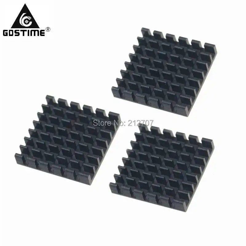 heatsink 25x25x5mm black(4)
