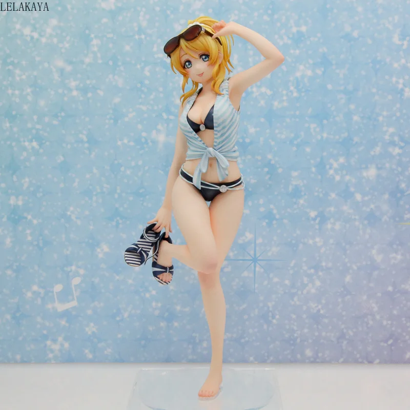 

Love Live Alter 1/7 Scale Anime Action Figure Ellie Ayase Eli Swimsuit Ver Model Bikini Decoration School Idol Project Doll 23cm