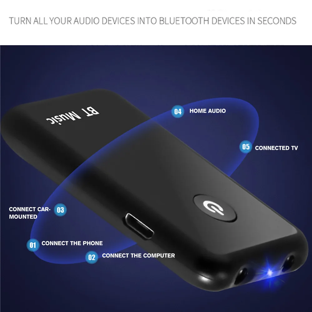 FDBRO Bluetooth 2 в 1 приемник передатчик для ТВ наушники стерео музыкальные приемники Ricevitore аудио беспроводной адаптер 3,5 мм аудио