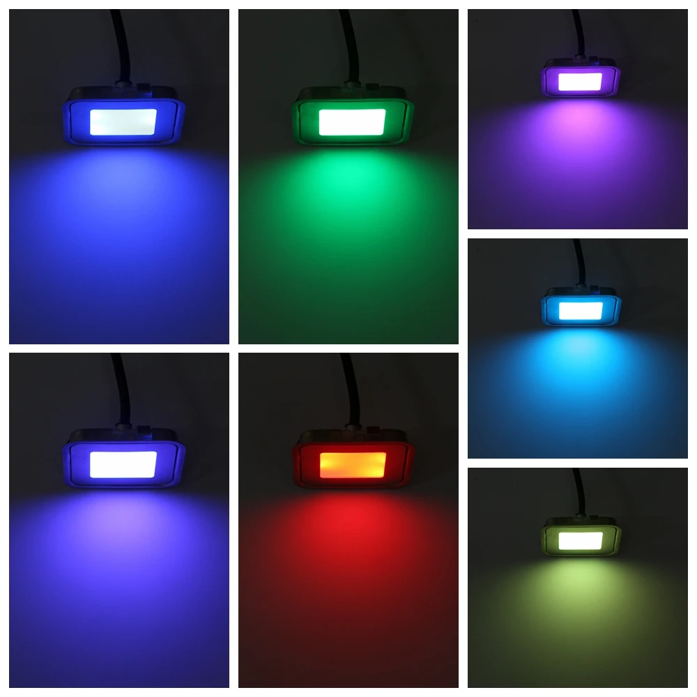 Luzes do Jardim Chão Levou Recesso Impermeável Lâmpada Shopping Centers Quadrado Hotéis Iluminação Decorativa 10 Pçs - Set B102-10 Dc12v 15 DC12V Chão Levou Recesso Luzes Do Jardim