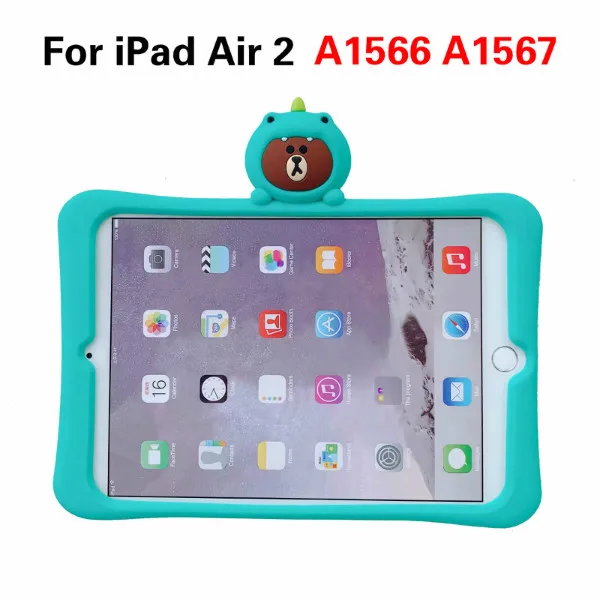 Чехол для Apple iPad 9,7 Pro 9,7 10,5 11 Air 1 2 3 чехол для IPad 2/3/4 5 6 iPad Mini 1/2/3/4/5 силиконовая подставка для крышки - Цвет: For iPad Air 2