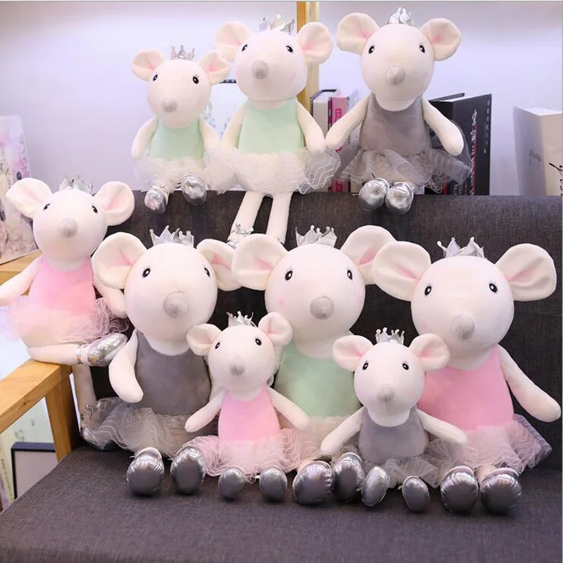 

Crown Ballet Mouse Plush Toys Stuffed Animal Small Mouse Plush Doll Toy Creative Children Toy Girls Birthday Gift