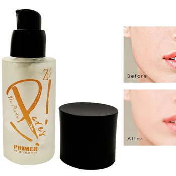 

ZD Professional Gold Foil Gel Primer Makeup 50ml Base Foundation Long Lasting Moisturizing Oil Control Face Primer Cosmetic D003