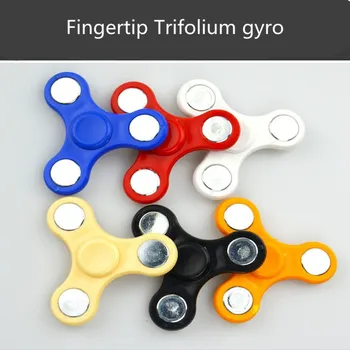 

Ceramics Bearing Tri-Spinner ABS EDC Hand Spinners For Autism and ADHD Fidget Spinner Anti Stress kids Toys Long Spin Times