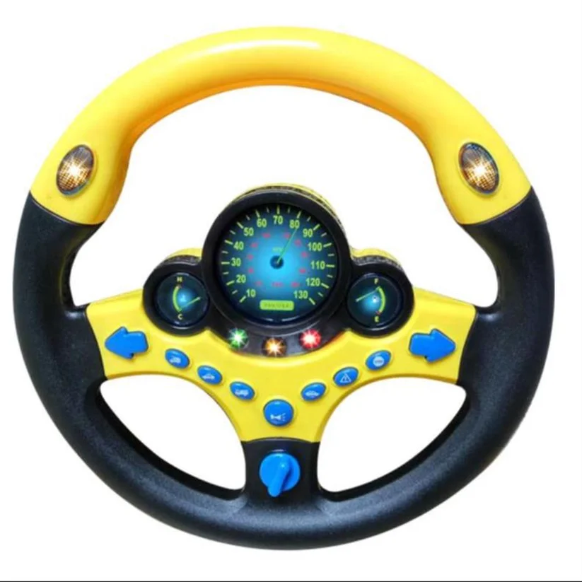 Baby Musical Simulation Steering Wheel - Light-Up Educational Toy for Children's Birthday, Toy Car Accessories for Boys image 5