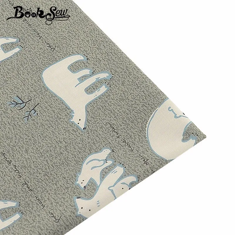 Booksew 100% хлопчатобумажная саржевая ткань для шитья животный дизайн домашний